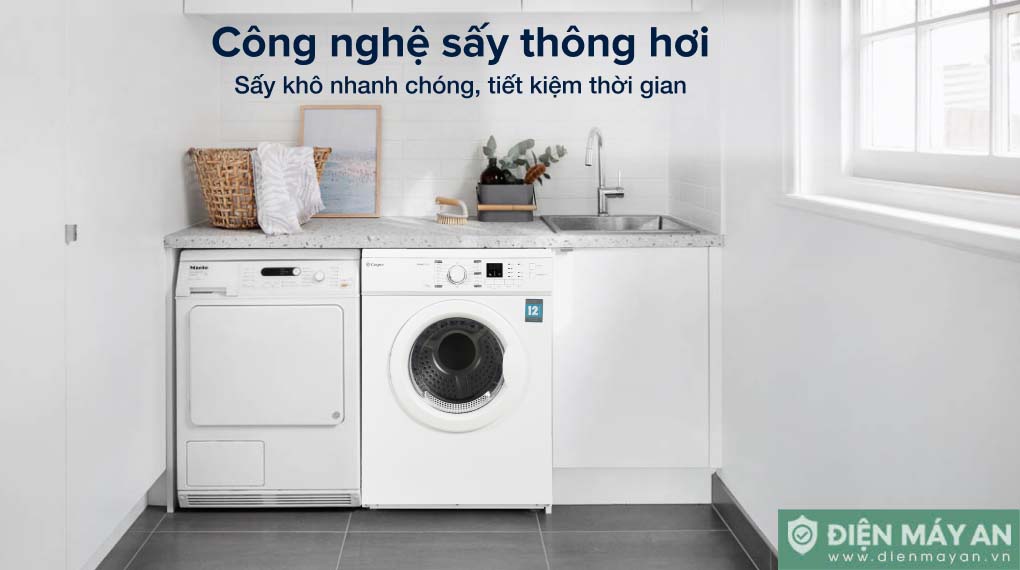 Máy Sấy Thông Hơi Casper 7.2 Kg TD-72VWD - cơ chế sấy